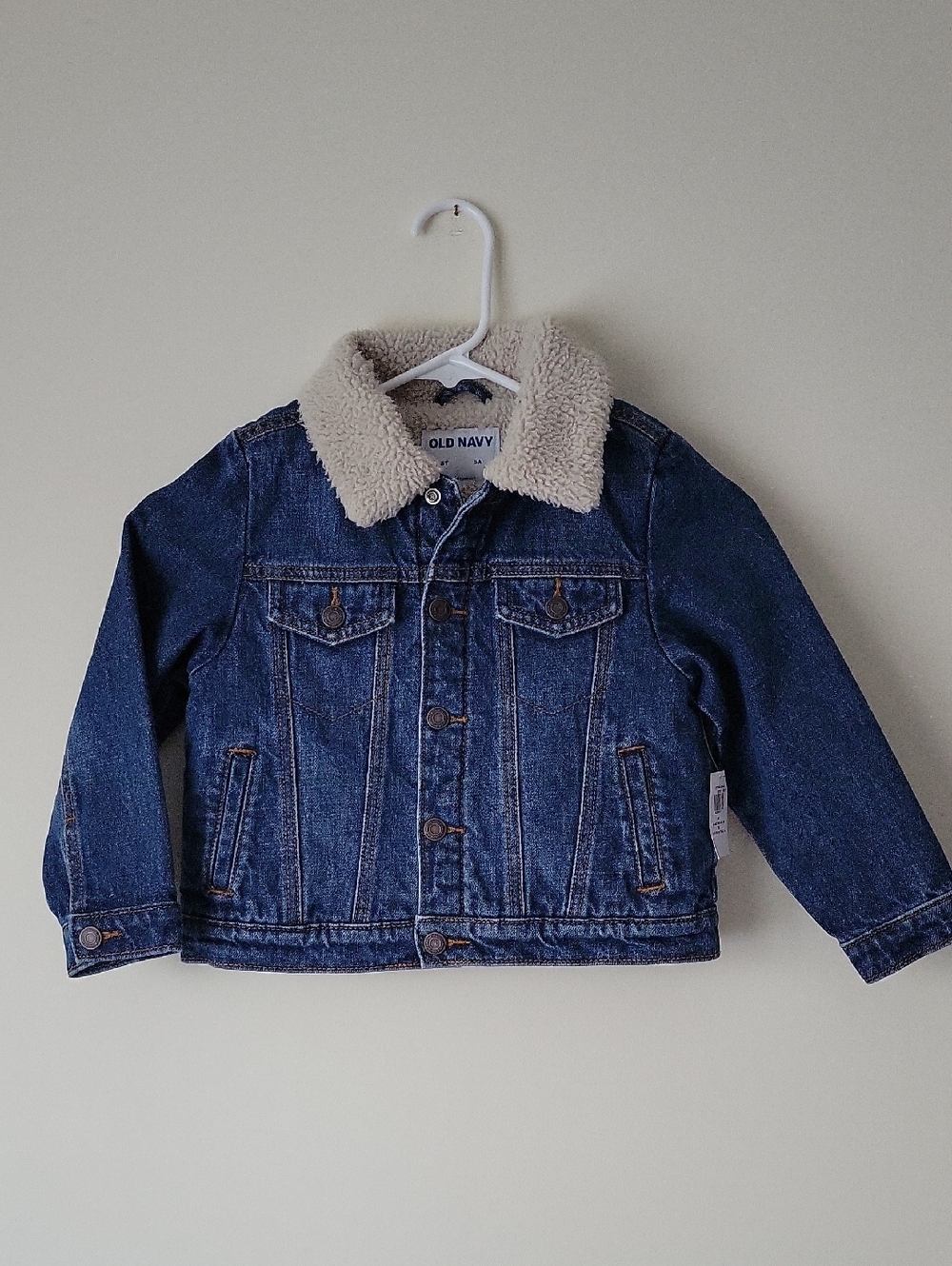 Old Navy Unisex Sherpa-Lined Jean Jacket for Toddler- Size 5T- New!